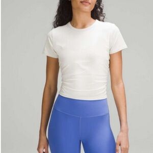 Lululemon All It Takes Ribbed Nulu T-Shirt Bone